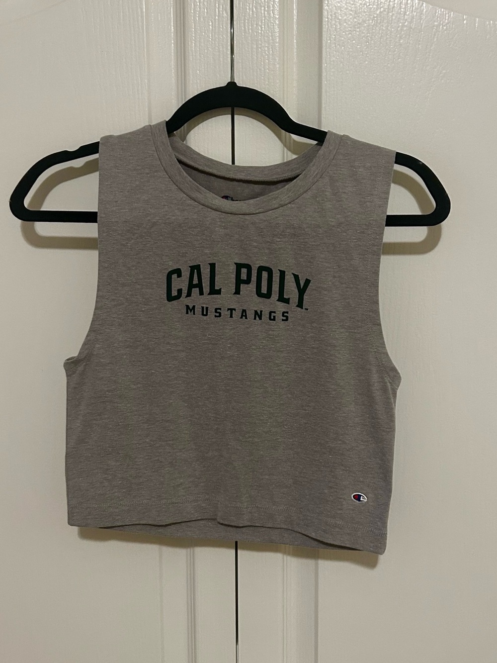 Champion Cal Poly Mustangs sleeveless crop top
